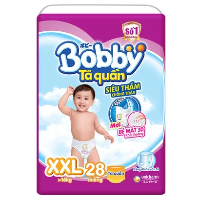 BỈM - TÃ QUẦN BOBBY SIZE XXL - 28 MIẾNG