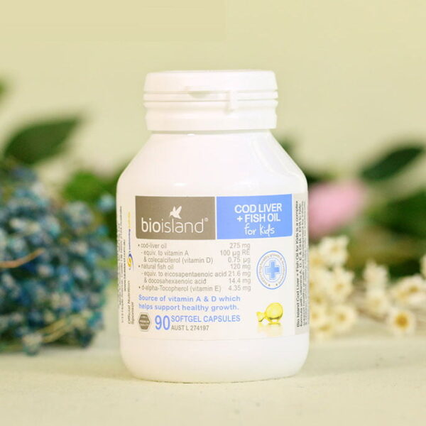 Dầu Cá Cod Liver Fish Oil Bio Island Hộp 90 Viên Của Úc