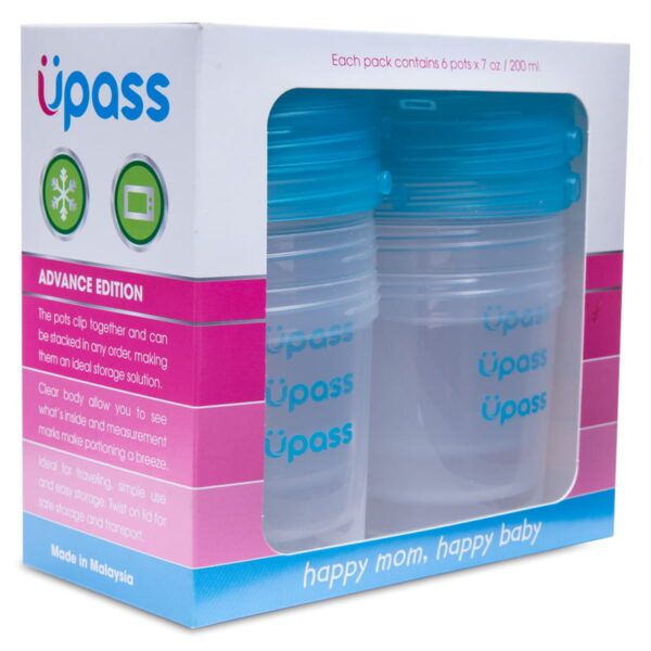 Sét 6 hộp trữ sữa upass