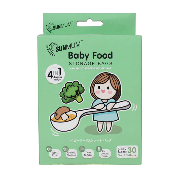 Túi trữ thức ăn Sunmum 30pcs