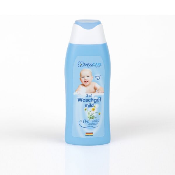 SỮA TẮM GỘI DƯỠNG ẨM bebaCARE 3 in 1 Waschgel Mild (WASHING GEL 3 IN 1)