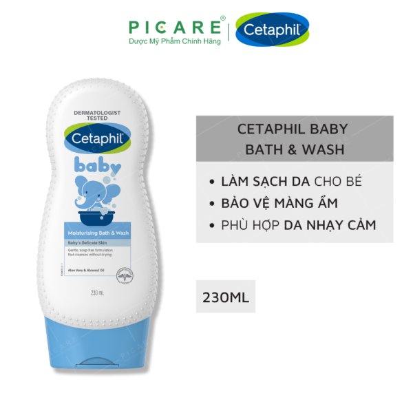 Sữa tắm gội toàn thân cho bé Cetaphil 230ml