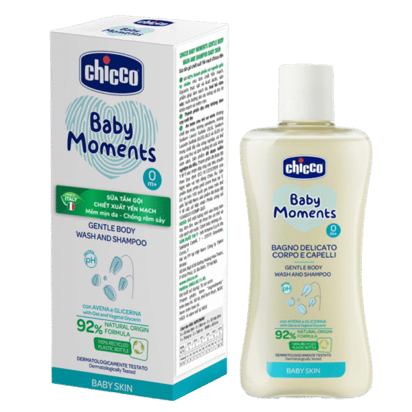 Sữa tắm gội chiết xuất Yến mạch Chicco 0M+ 200ml