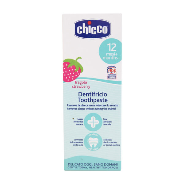 Kem đánh răng Chicco hương dâu 12M
