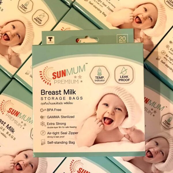 Túi trữ sữa cảm biến nhiệt Sunmum