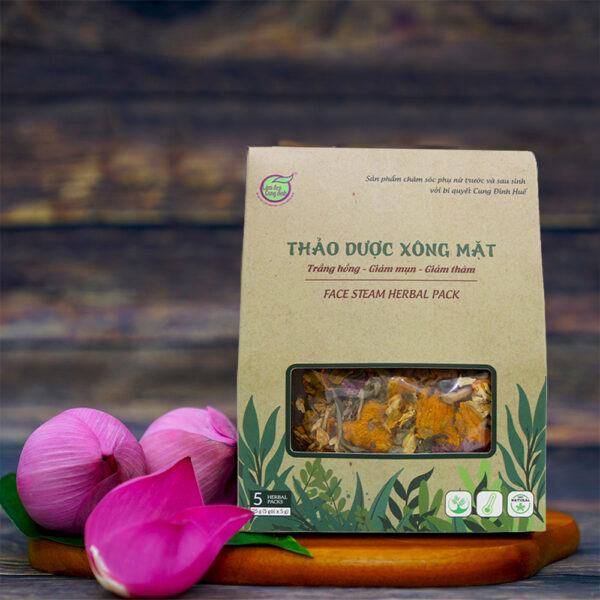 thảo dược xông mặt