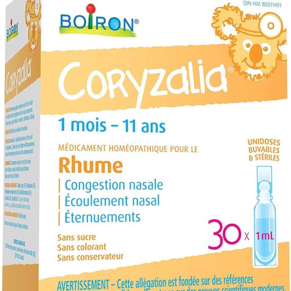 MUỐI UỐNG VI LƯỢNG ĐỒNG CĂN- BOIRON CORYZALIA COLD 30 D, 30 ML