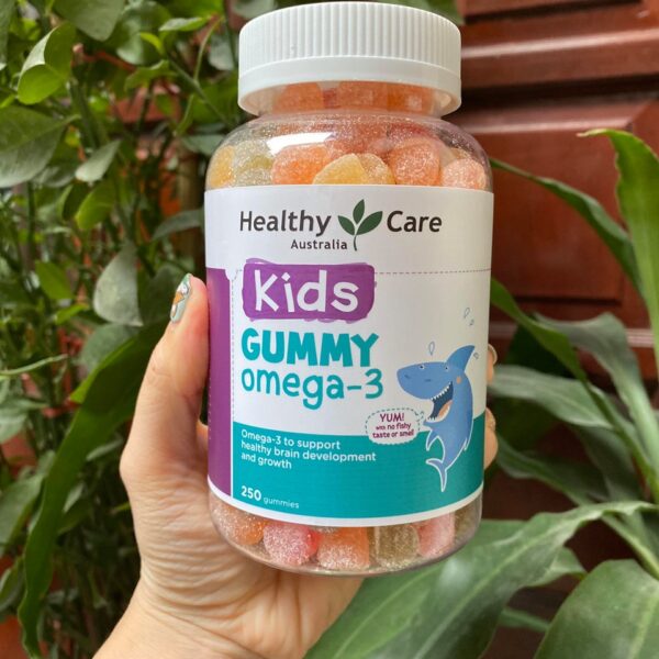 Kẹo Delicious Gummy Omega 3 lọ 250 Gummies hãng Healthy Care của Úc