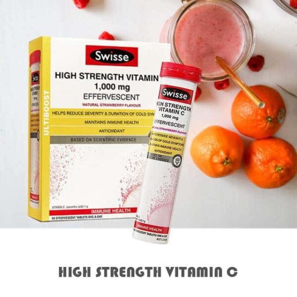 Viên sủi bổ sung vitamin C Swisse  Vitamin C 60 viên