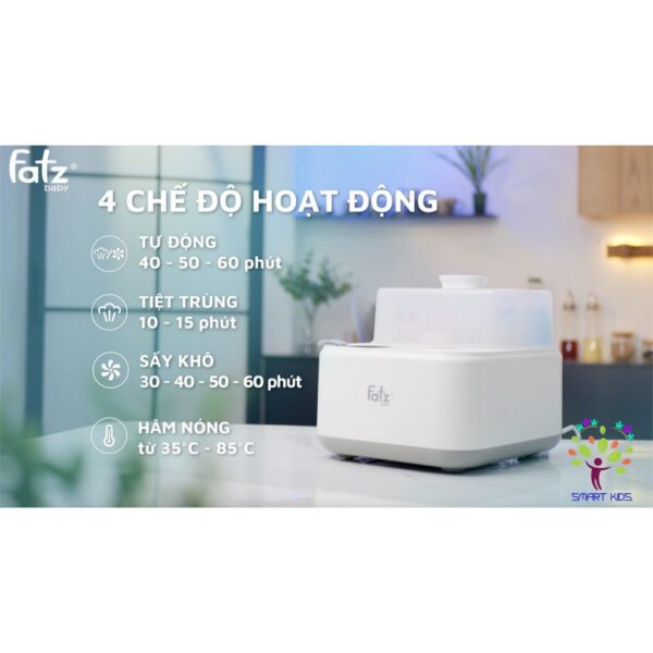 Máy tiệt trùng sấy khô hâm sữa điện tử có tích hợp máy hâm sữa – CAPTAIN 1 – FB4320SJ