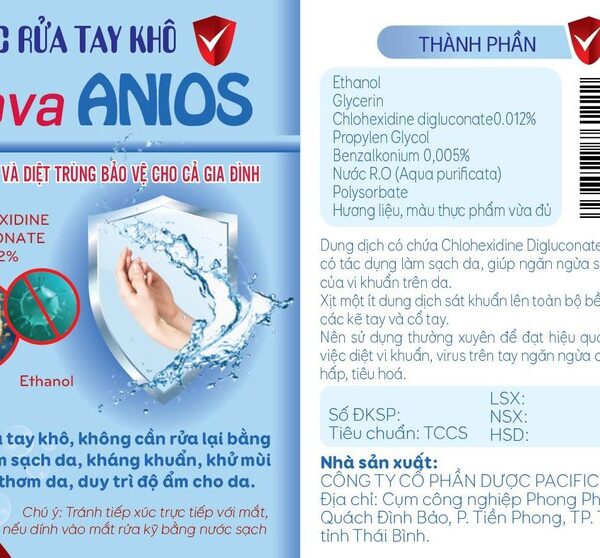 Nước Rửa Tay/Nước Rửa Tay Khô/Nước Rửa Tay Khô 350ml - nuoc rua tay