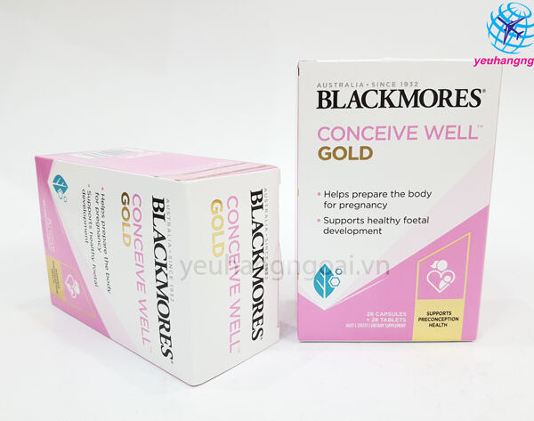 Viên uống Blackmores Conceive Well Gold 56 viên của Úc mẫu mới
