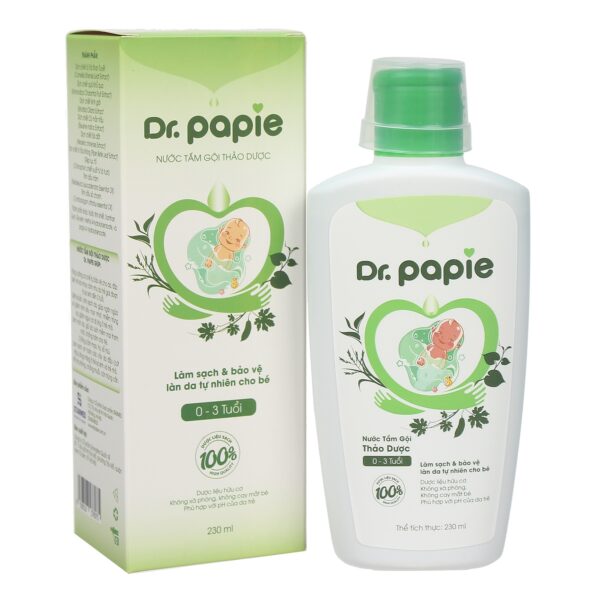 Nước tắm thảo dược Dr.Papie (230ml)