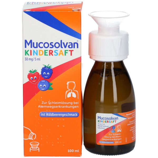 Siro ho long đờm Mucosolvan Kindersaft Đức 0M+