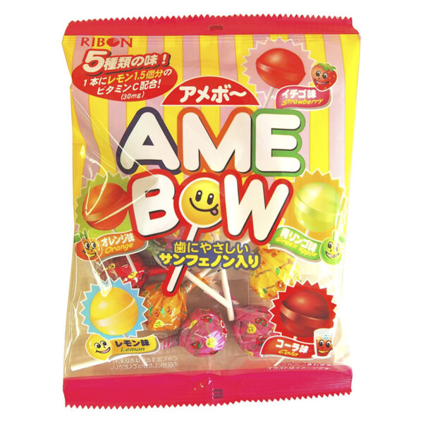 Kẹo mút trái cây Ribon Amebow gói 11 que 120g