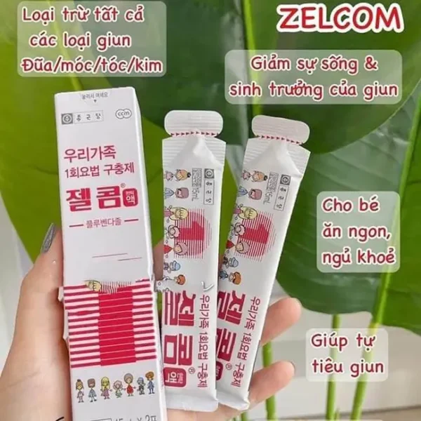 Siro Tẩy Giun Zelcom Hàn Quốc 2y+