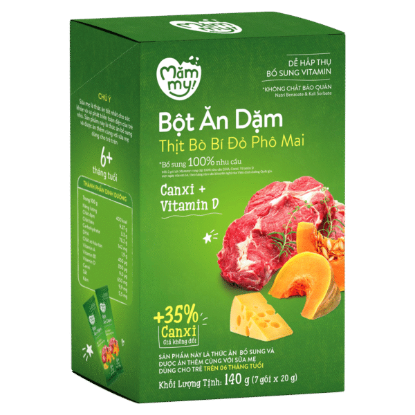 Bột ăn dặm Thịt bò bí đỏ
