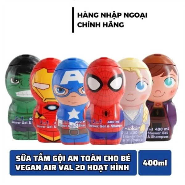 AIR-VAL - 3Y+SỮA TẮM GỘI HOẠT HÌNH 2D