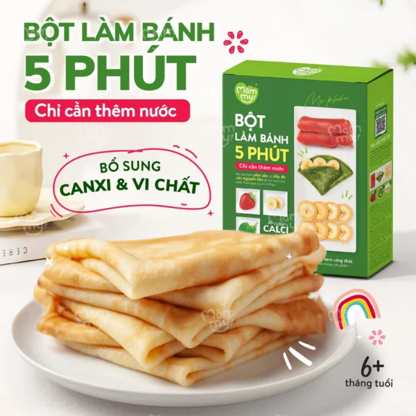 Bột làm bánh Crepe Hoa Quả Mămmy