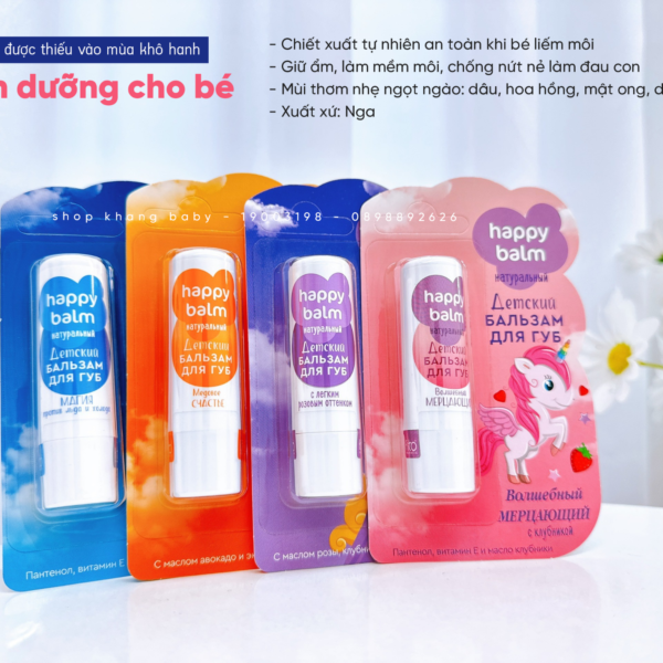 Son Dưỡng Môi Cho Bé Happy Balm - Nga