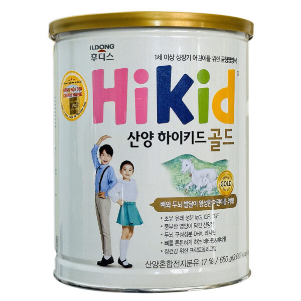 Sữa Dê Hikid Hàn Quốc 650g  (trẻ từ 1-9 tuổi)