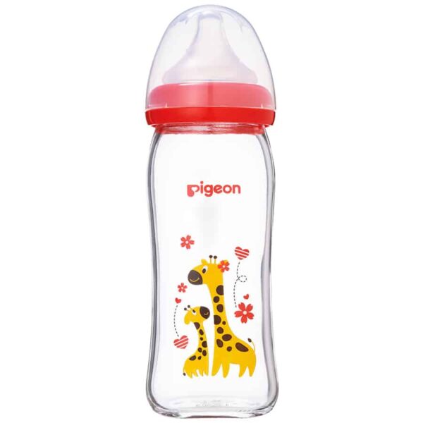 Bình sữa thuỷ tinh Pigeon Plus Con Hươu 240ml