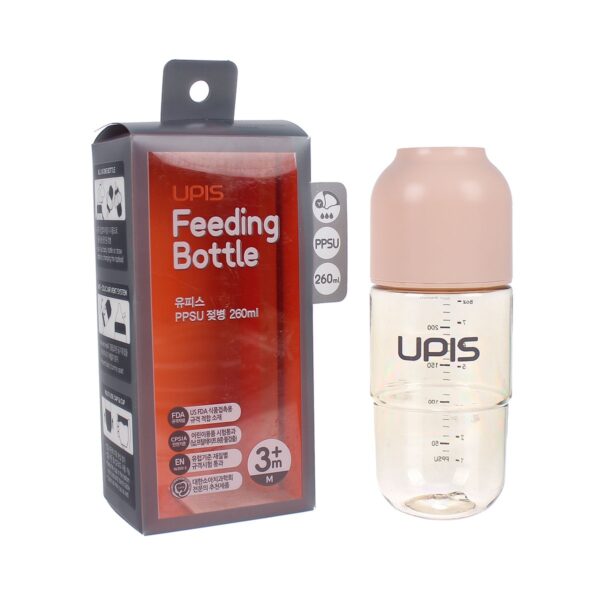 Bình sữa Upis Premium PPSU 260ml (Hồng)