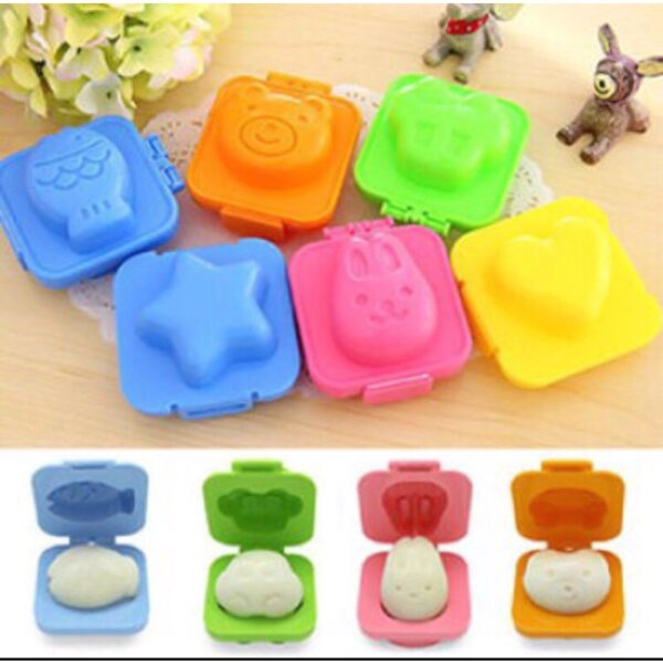 Set 6 khuôn cơm hình ngỗ nghĩnh tạo sự tò mò cho bé