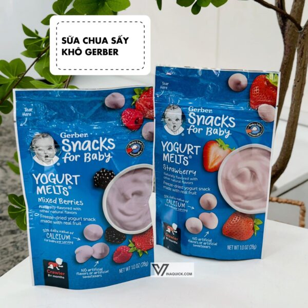 SỮA CHUA KHÔ GERBER CHO BÉ TỪ 8M+ (28G)