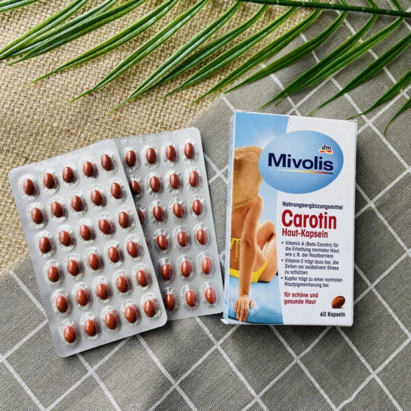Viên Uống Chống Nắng Mivolis Carotin, 60 Viên