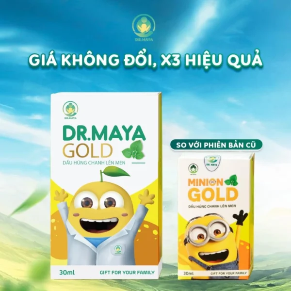 Dầu húng chanh lên men Dr. Maya  MINION Gold