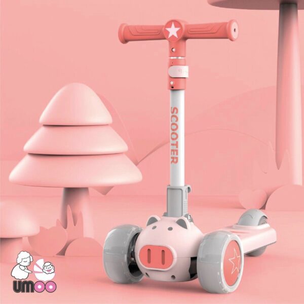 Xe trượt Scooter Heo Umoo UM-0277 (Màu hồng)