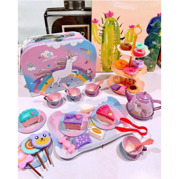 Đồ chơi tiệc trà bánh ngựa Pony kèm vali cho bé