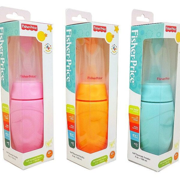 Bình muỗng ăn dặm Fisher Price nhựa mềm 150ml