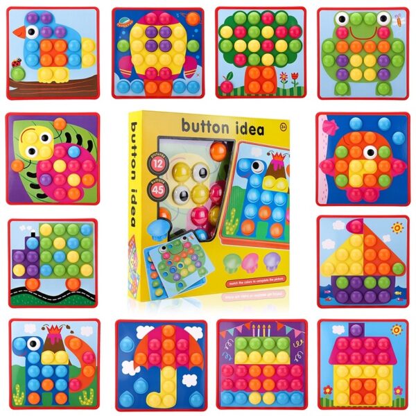 GHÉP HÌNH SÁNG TẠO BUTTON IDEA