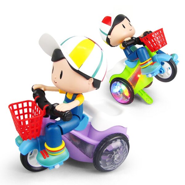 Đồ chơi xe 3 bánh Stunt Tricycle bốc đầu vui nhộn