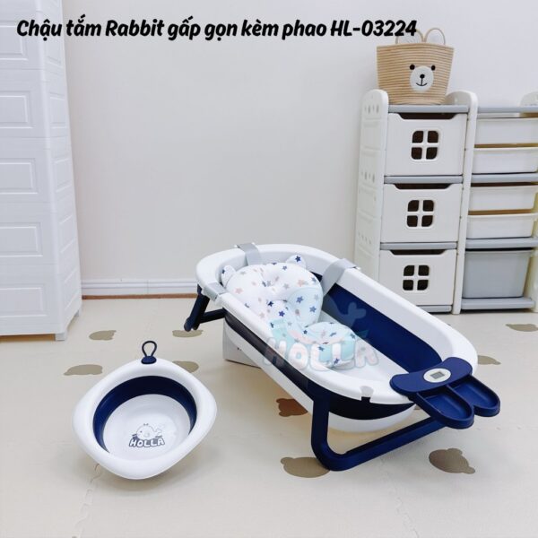 Chậu tắm gấp gọn Holla Rabbit