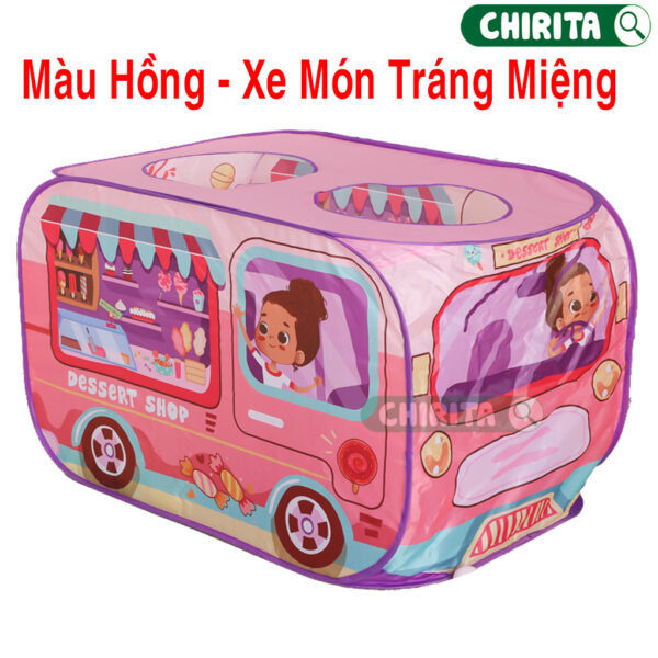 Lều hình ô tô cho bé gái