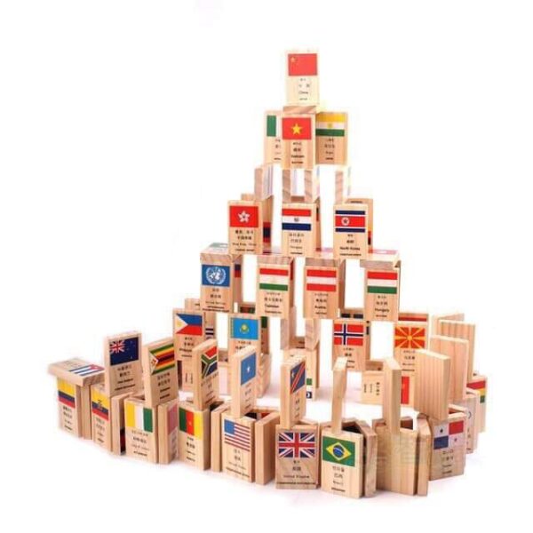 Bộ 100 Quân Cờ Domino Cờ Các Quốc Gia