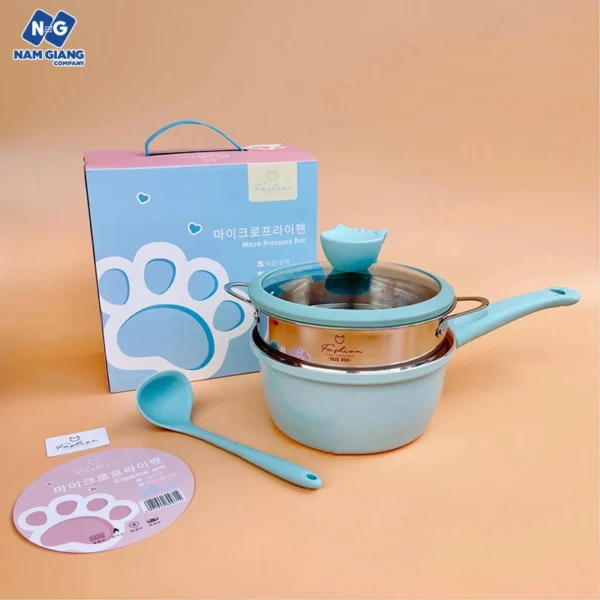 SET NỒI CHẢO ĐÁ FASHION MÈO