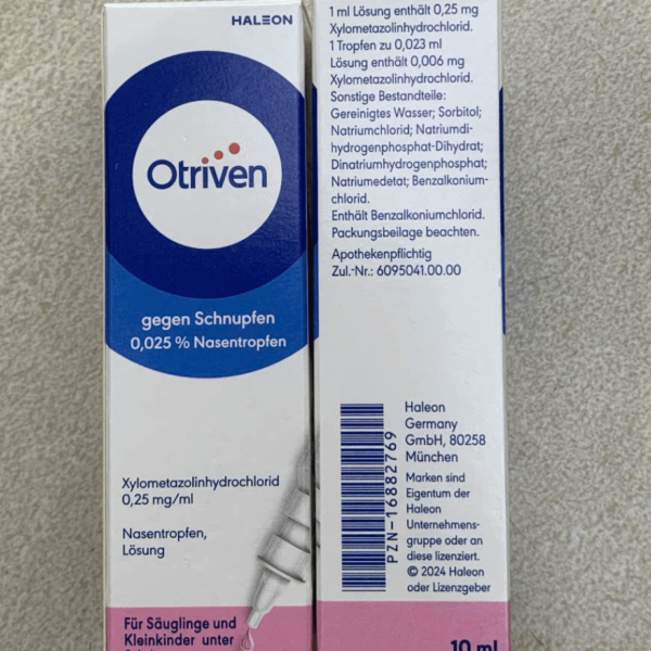 Otriven 0.025% Đức - Thuốc nhỏ mũi cho trẻ sơ sinh
