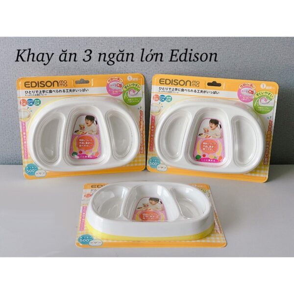 Khay ăn dặm 3 ngăn Edison