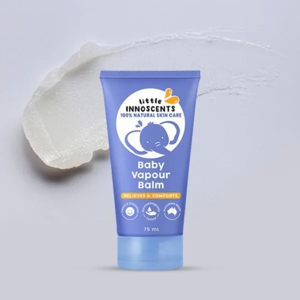 Dầu bôi ấm ngực Organic Little Innoscents cho bé từ sơ sinh Úc 75ml