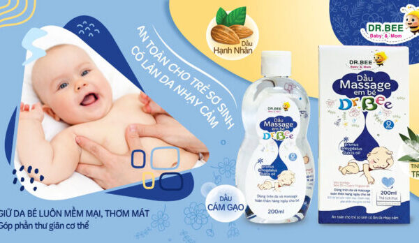 Dầu massage em bé Dr.Bee