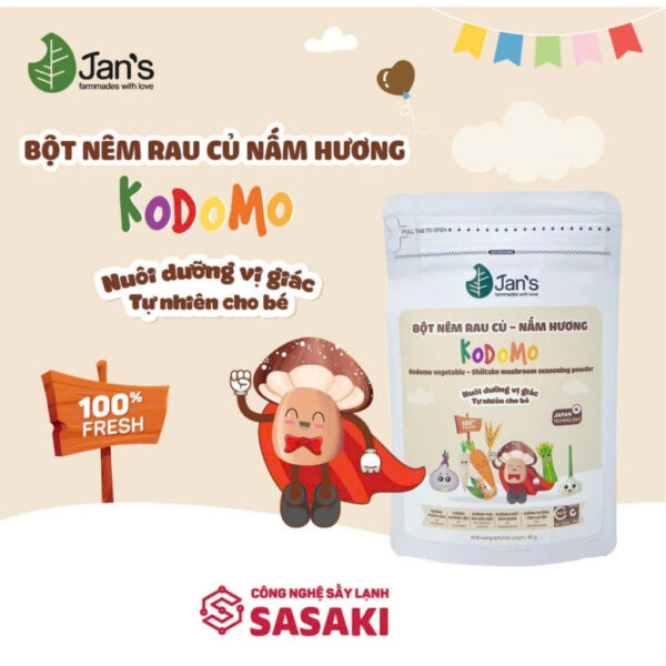 Bột Nêm Ăn Dặm Kodomo Vị Nấm Hương 45g