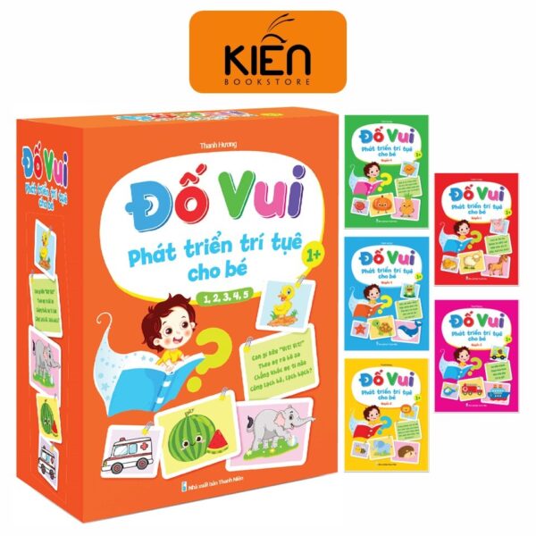 Sách - Trọn Bộ 5 Quyển Sách Đố Vui Phát Triển Trí Tuệ Cho Bé 1+ ( Bìa Cứng )
