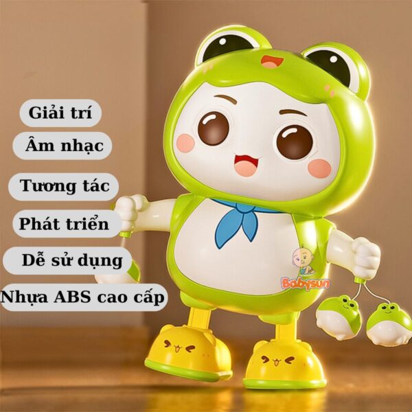 Đồ chơi thông minh ếch xanh nhảy múa theo nhạc lắc lư- đồ chơi âm nhạc đa năng phát nhạc vui tươi năng động bé
