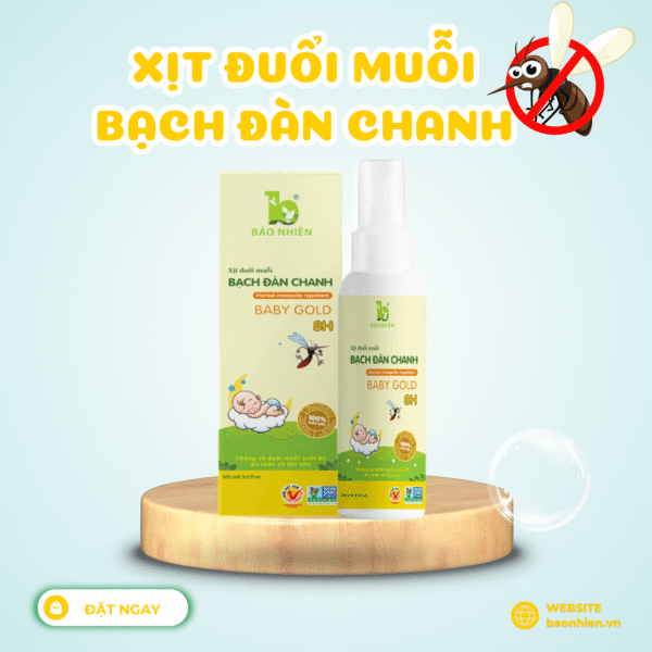 Bảo Nhiên- Xịt đuổi muỗi thảo dược Bach Đàn Chanh 100ml