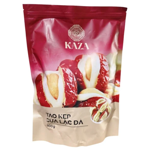 Táo Đỏ Kẹp Sữa Lạc Đà Nhân Hạt Điều KAZA 500g