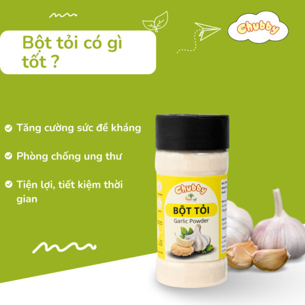 Bột tỏi nấu ăn cho bé và gia đình  Chubby